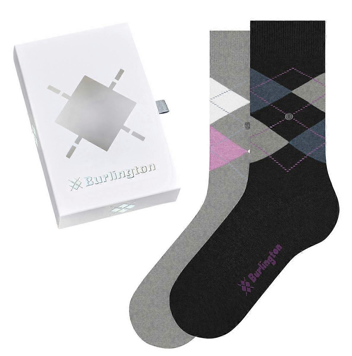 Burlington Basic Gift Box Socks - Navy/Grey