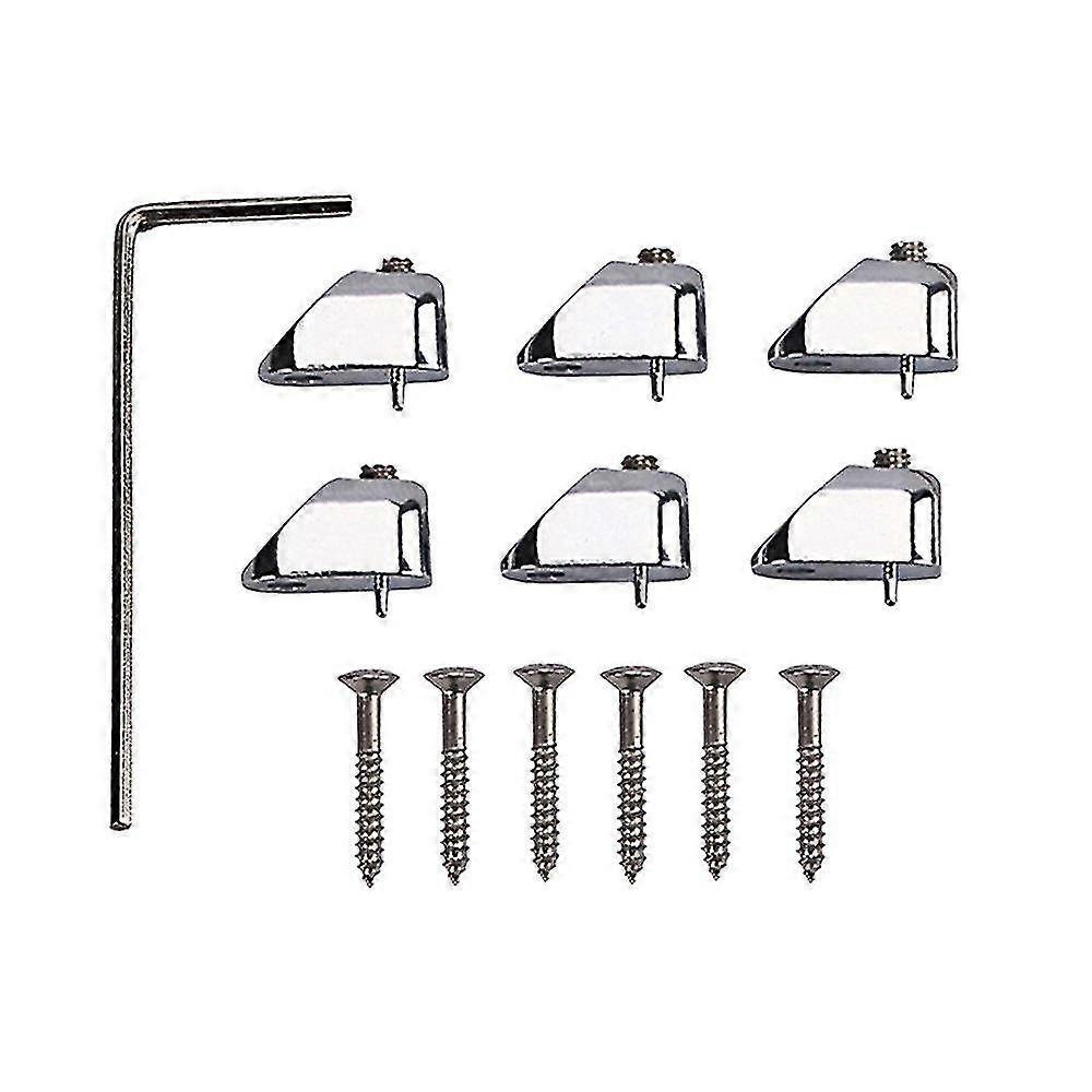 6pcs String Locking Nut Zinc Alloy Headless Electric Bass