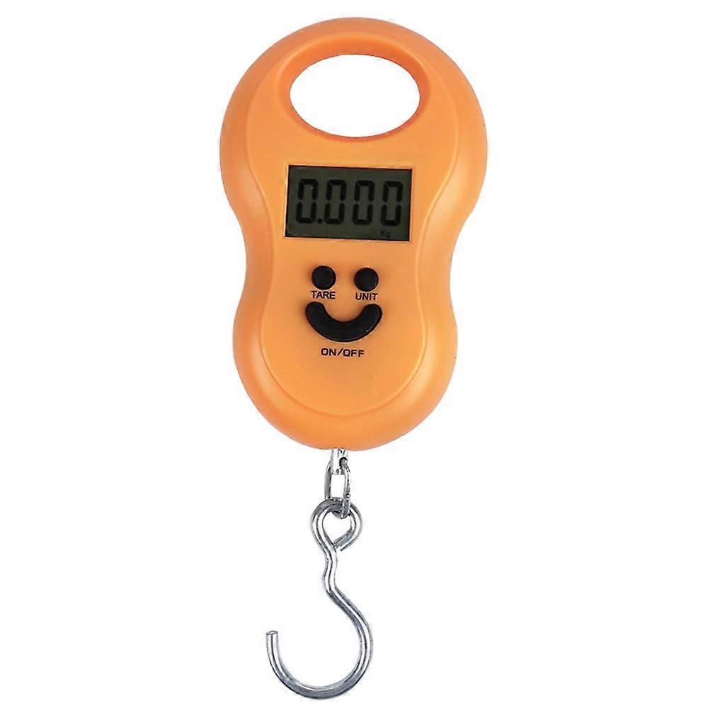 On-board Scale to Suspend Luggage Scale Orange