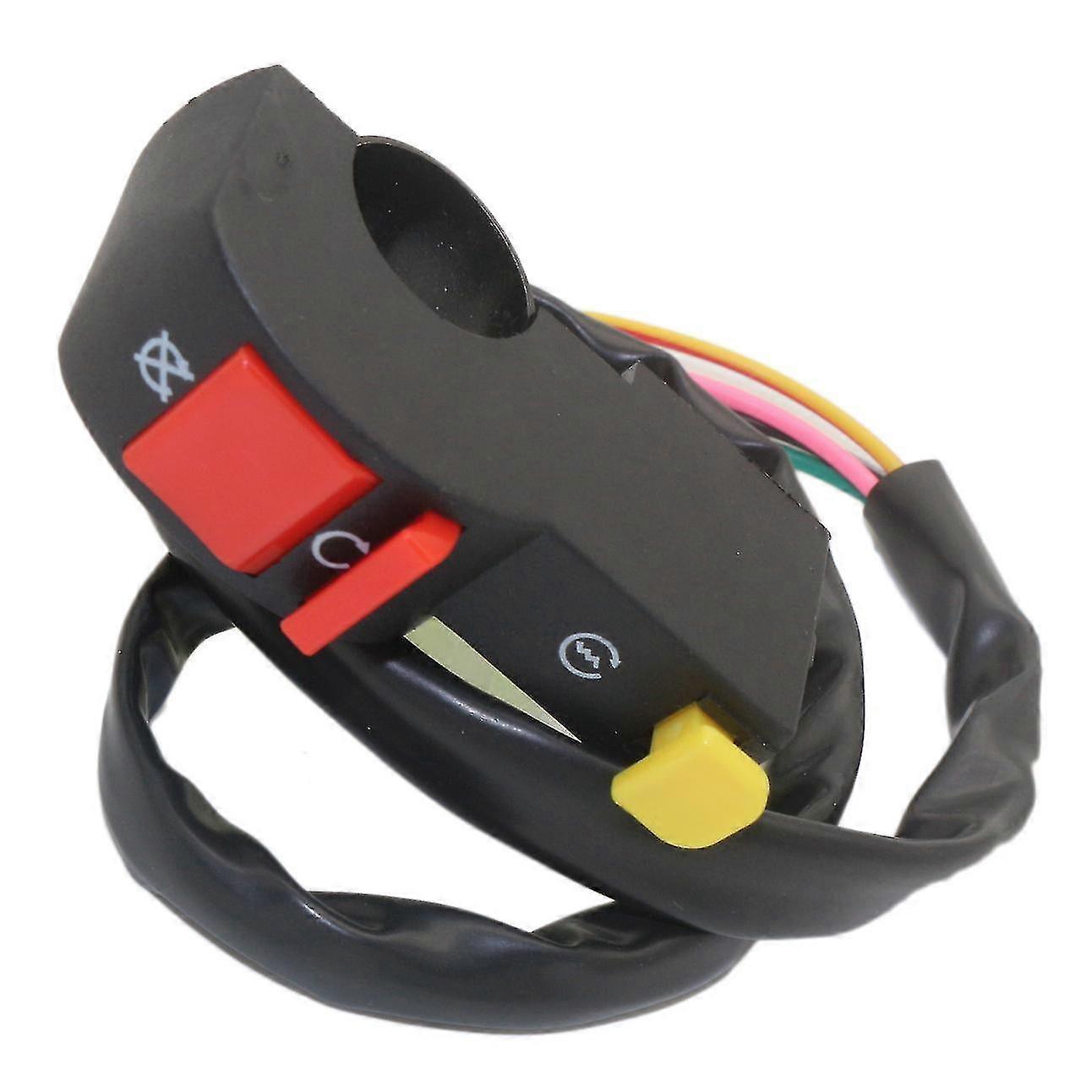 Start Stop Switch, 7/8" Handlebar Switch On/off Switch Start/flame Stop Button 12v 1pc