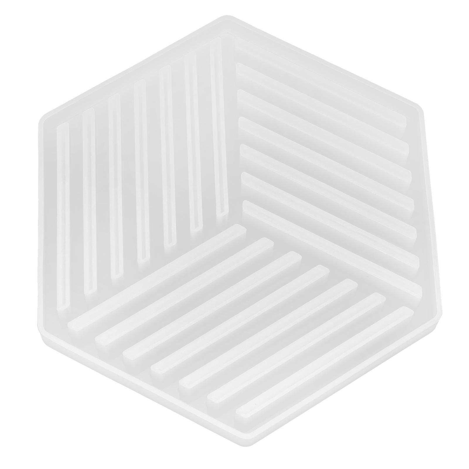 עובש סיליקון DIY גמיש עמיד רך חלול פסים תחתיות דבק עובש להכנת מתנות