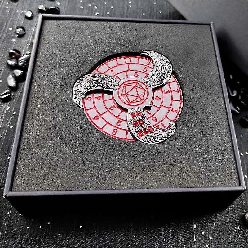 Dnd Metal Fingertip Gyro Dice For Dungeons And Dragons Game Dice, Dnd Spinner Dice, Dragon Compass Dice, Rotating Roulette Dice