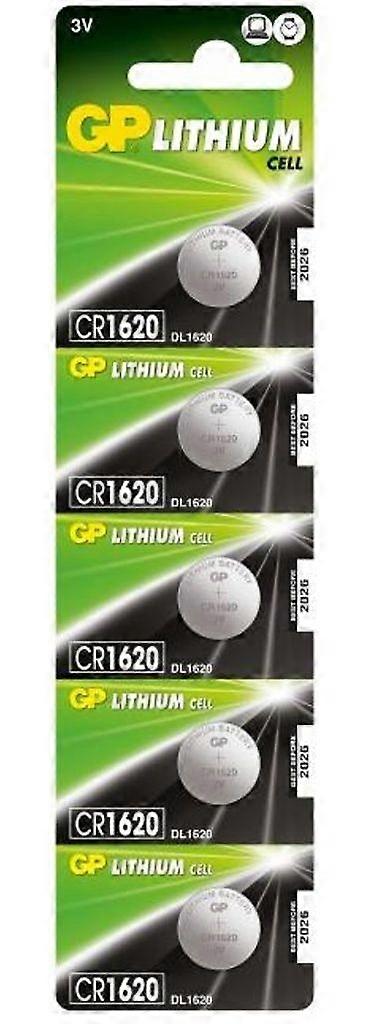 Paquete de 5 CR1620 GP