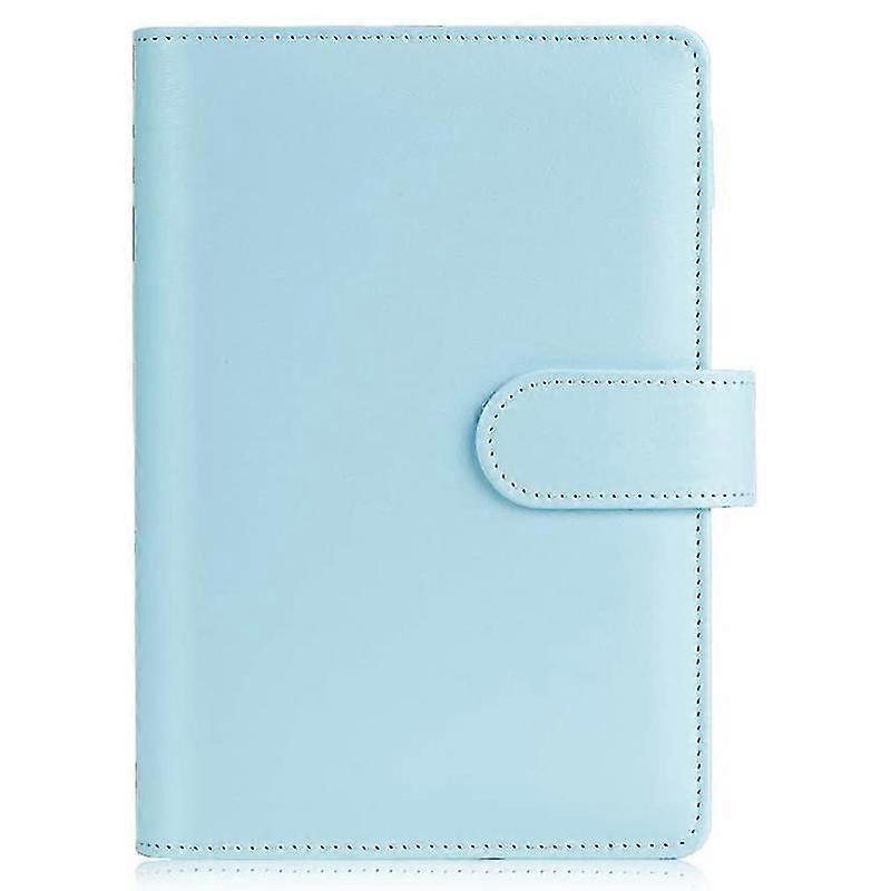 A6 Size 6-Ring PU Leather Notebook Binder Cover Magnetic Closure Planner Journal Binder Shell
