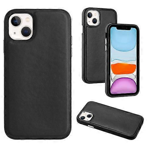 For iPhone 15 Leather Texture Full Coverage Phone Case