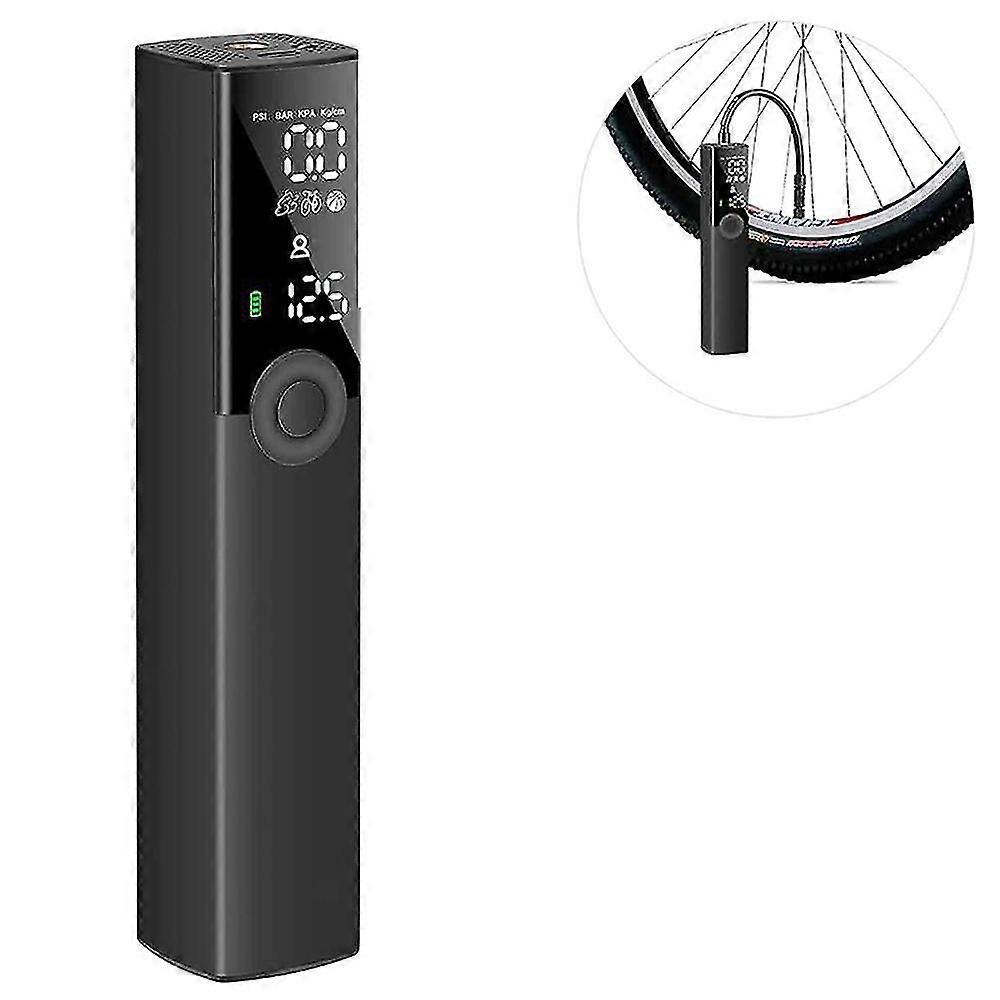 Kompressorin rengasflaattori, autojen rengaspumppu, kannettava langaton ilmapumppu painemittarilla, virtapankin ledi, pyöräpumppu sähköinen koriin