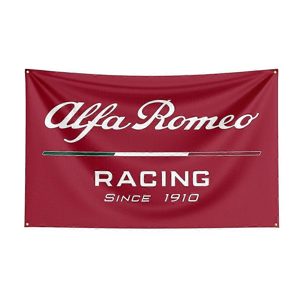 90X150Cm Bendera Alfas Poliester Dicetak Spanduk Mobil Balap untuk Decor1