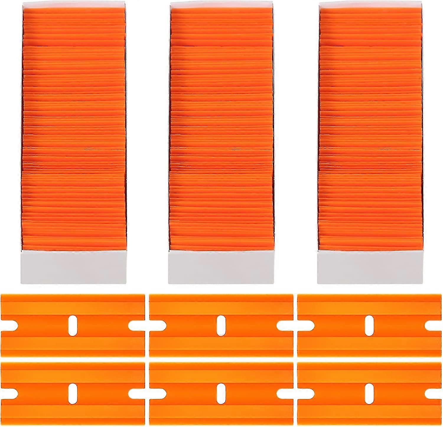 300 pezzi di lame di rasoi in plastica Lame di plastica Lama a doppio taglio, raschietto per rasoio in plastica con lame di bordo a punta per rimuo...