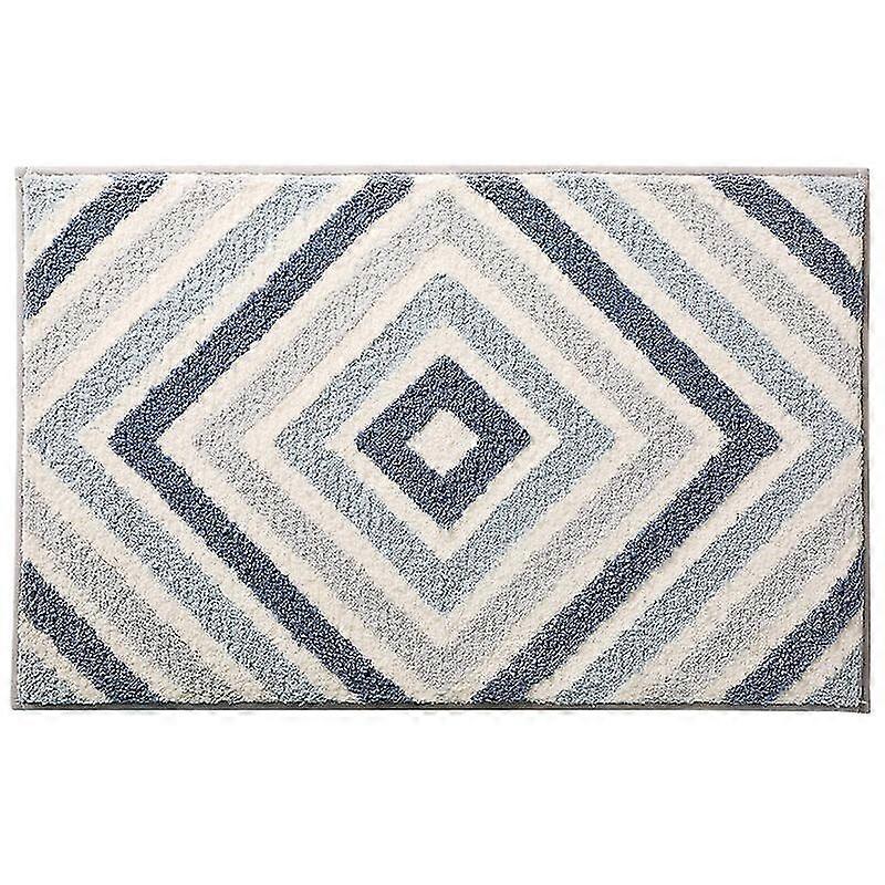 Bath Mat Simple Bathroom Non-slip Mat Echo-blue Gift