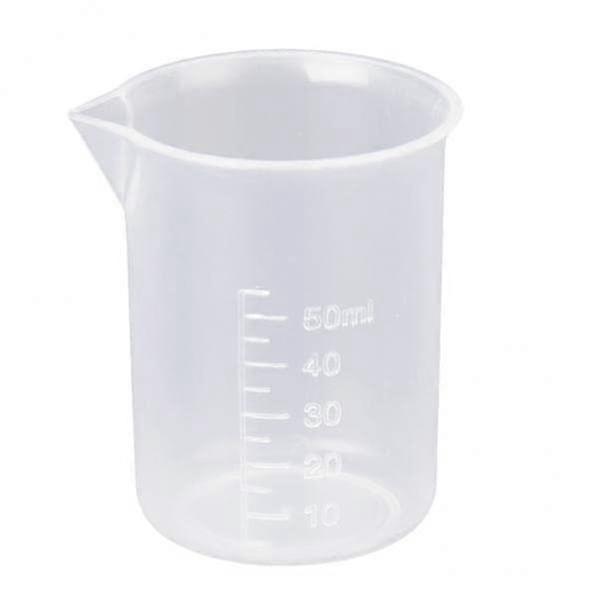 9x 50-500ml Clear Graduated Beaker Cup