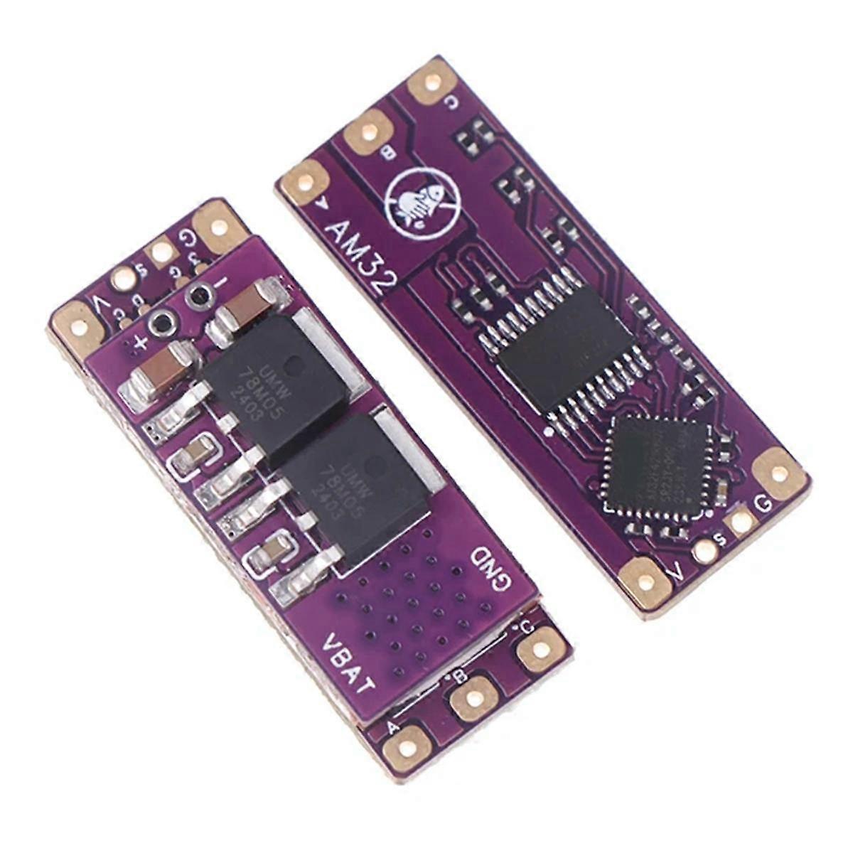 2-4S 32-Bit ESC AM32 Enhanced Version 40A High Power Speed Regulator Support PWM Signal for Crawler Model Airplane A