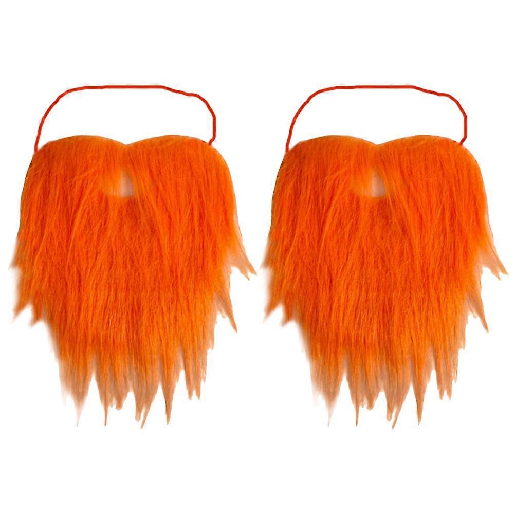 2 قطع تأثيري وهمية اللحية الأداء زي اللحية حزب الديكور مضحك زي حزب اللحية