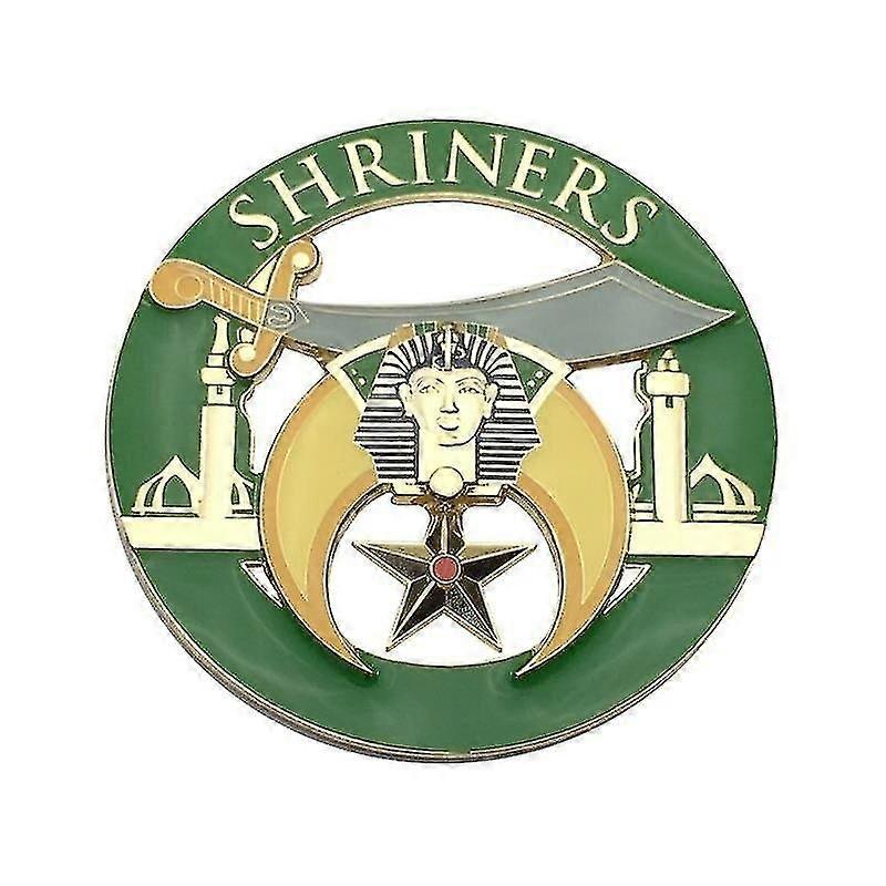 Shriners Minarets Green Car Emblem