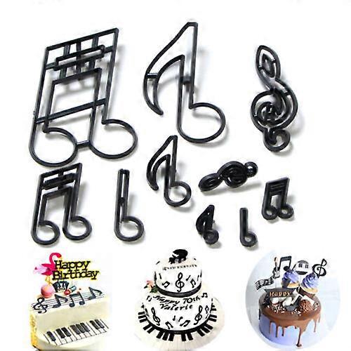 10Pcs/Set Music Notes Cookie Cutter Plastic