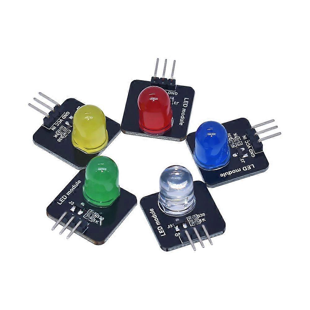 GaiBoSiSmart Electronic building block 10mm LED light-emitting module indicator light-emitting tube compatible with arduino