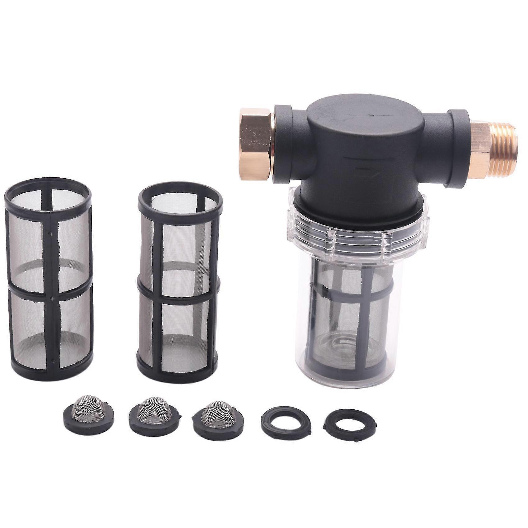3/4inch Garden Hose Filter For Pressure Washer Inlet Water, Sediment Filter Attachment For Outdoor