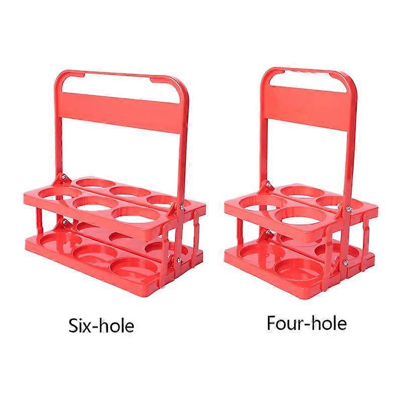 Plastic Six Pack Folding Drinks Holder Beer Rack Beer Carrier Collapsible Portable