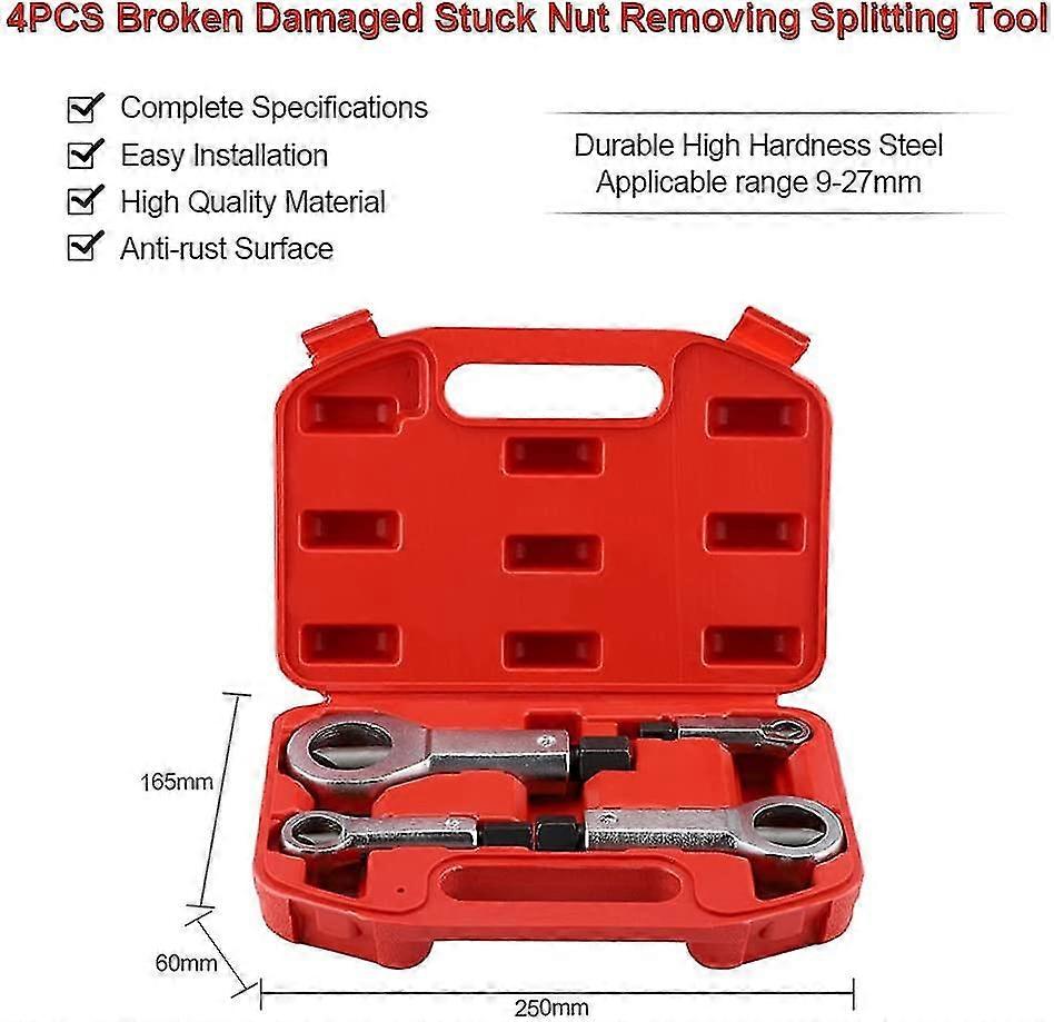 4pcs beschädigte Mutter Extraktor Separator Mutter Entfernung Mutter Entfernung Werkzeug