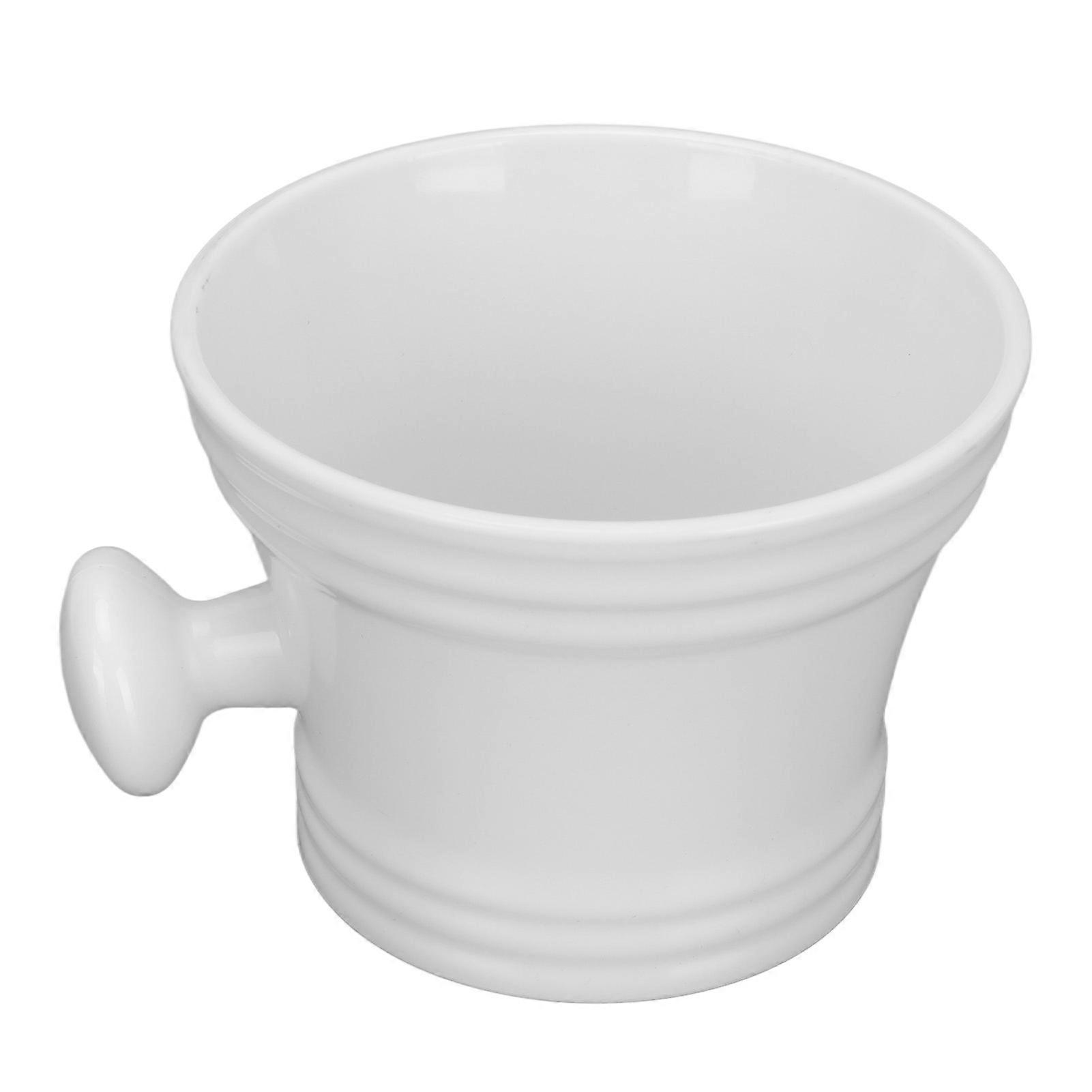 Shaving Soap Bowl Large Capacity Portable Men Shaving Mug with Handle for Home and Travel