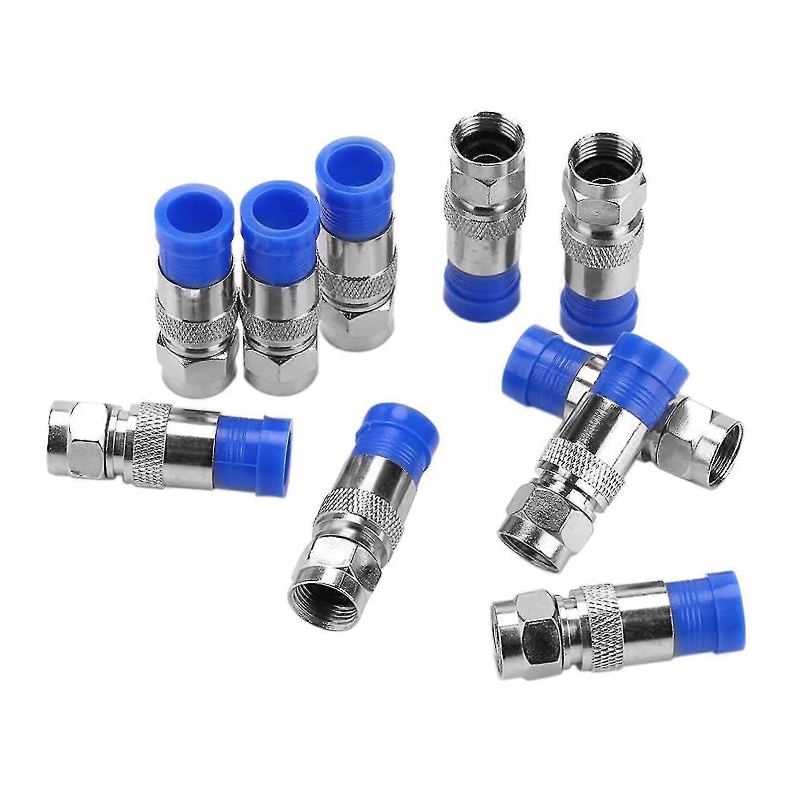 Rg6 Coaxial Tv Cable Compression Ferrule Tube Compression Connector Socket Jnnjv