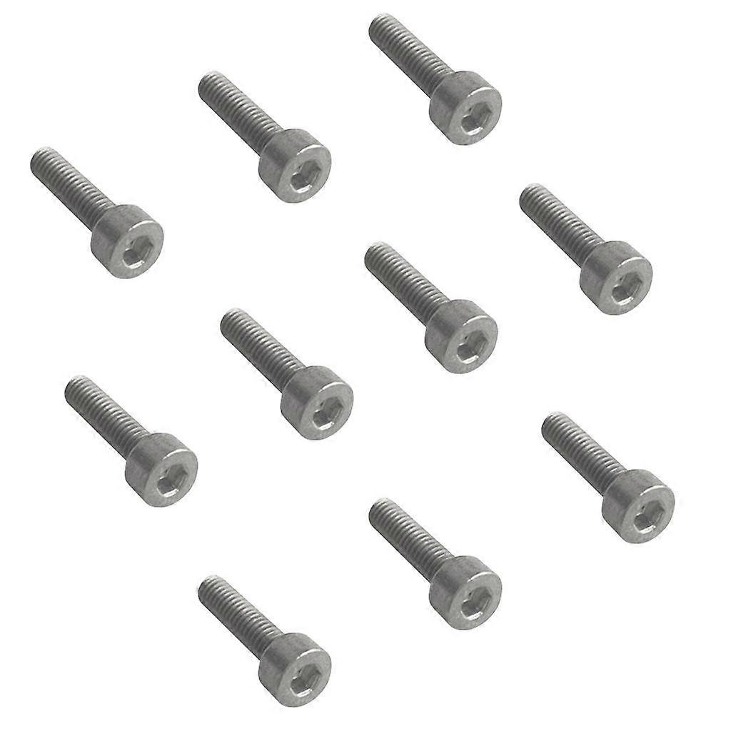 10Pcs Durable M4x15 Titanium DIN912 Hexagon Socket Cap Head Bolts Screw