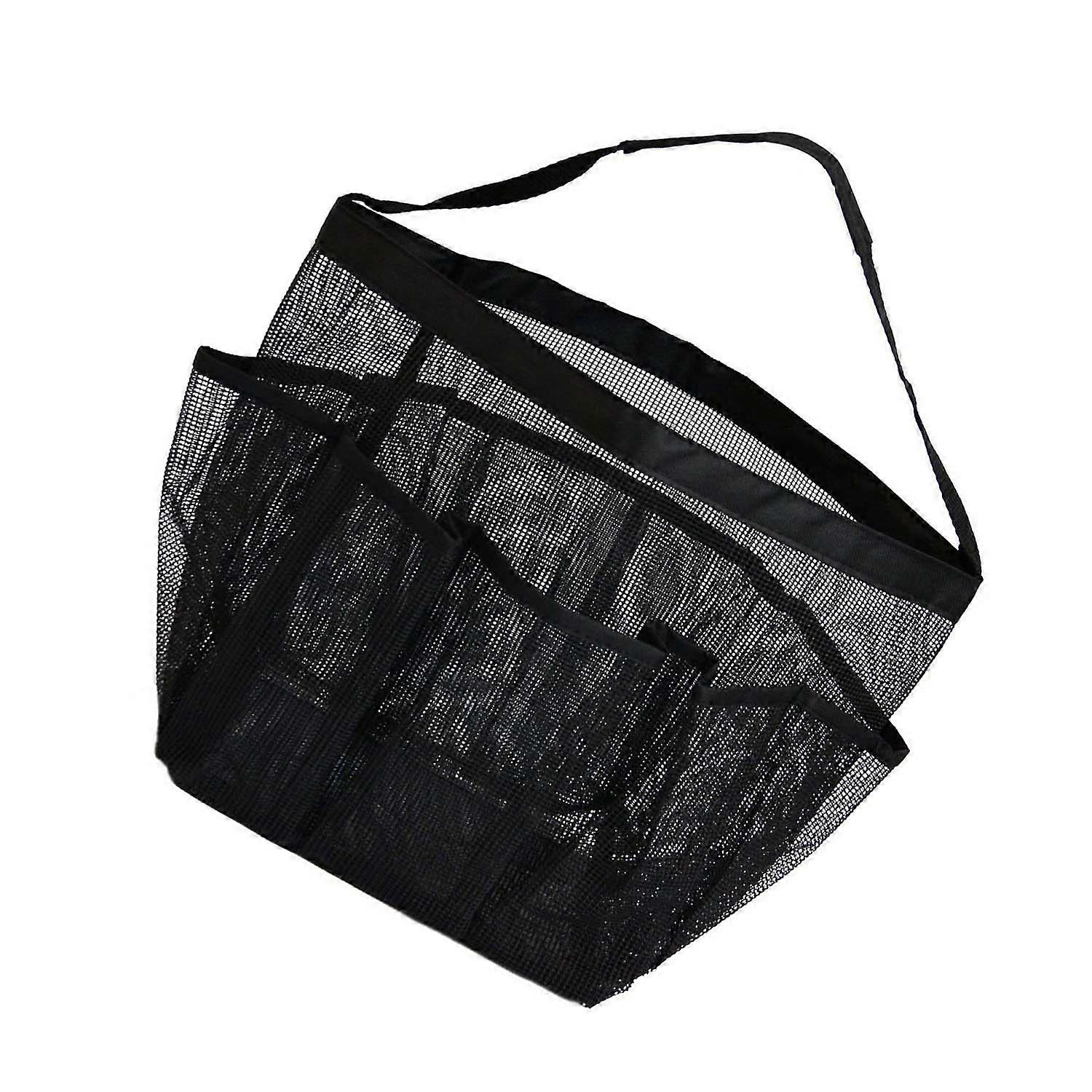 Quick Dry Hanging Shower with 8 Mesh Pockets Shampoo Soap Organizer