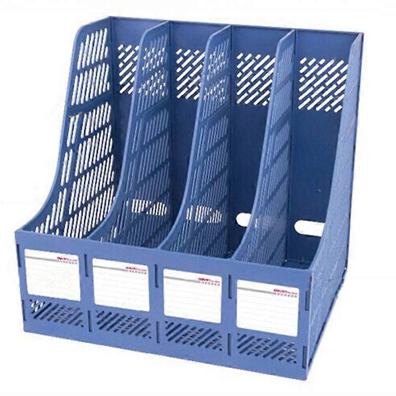 Deli 9848 4 Sections File Box Files Rack