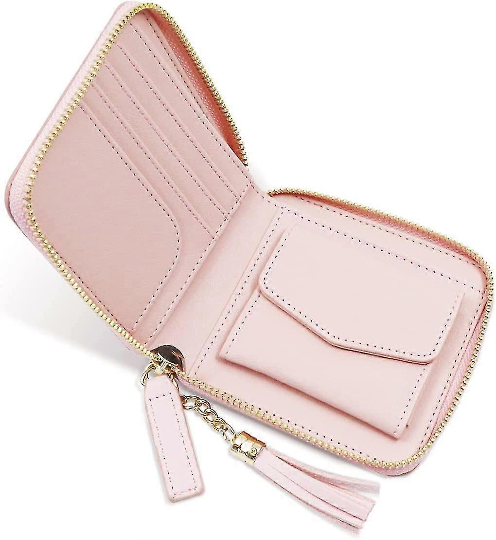 Small Zip Around Wallet Multi-slot, Women's Rifd Blocking Small Compact Bifold Gift