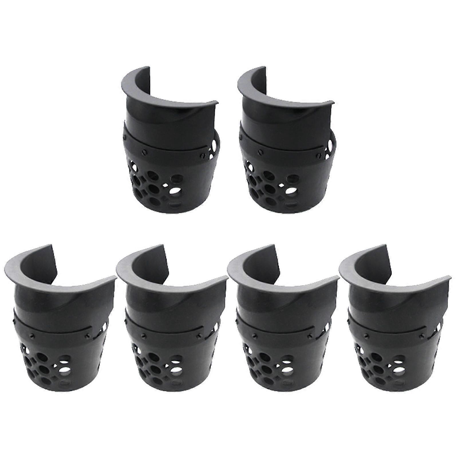 6Pcs Billiard Pool Table Pockets Black Baskets Billiard Ball Storage Pockets