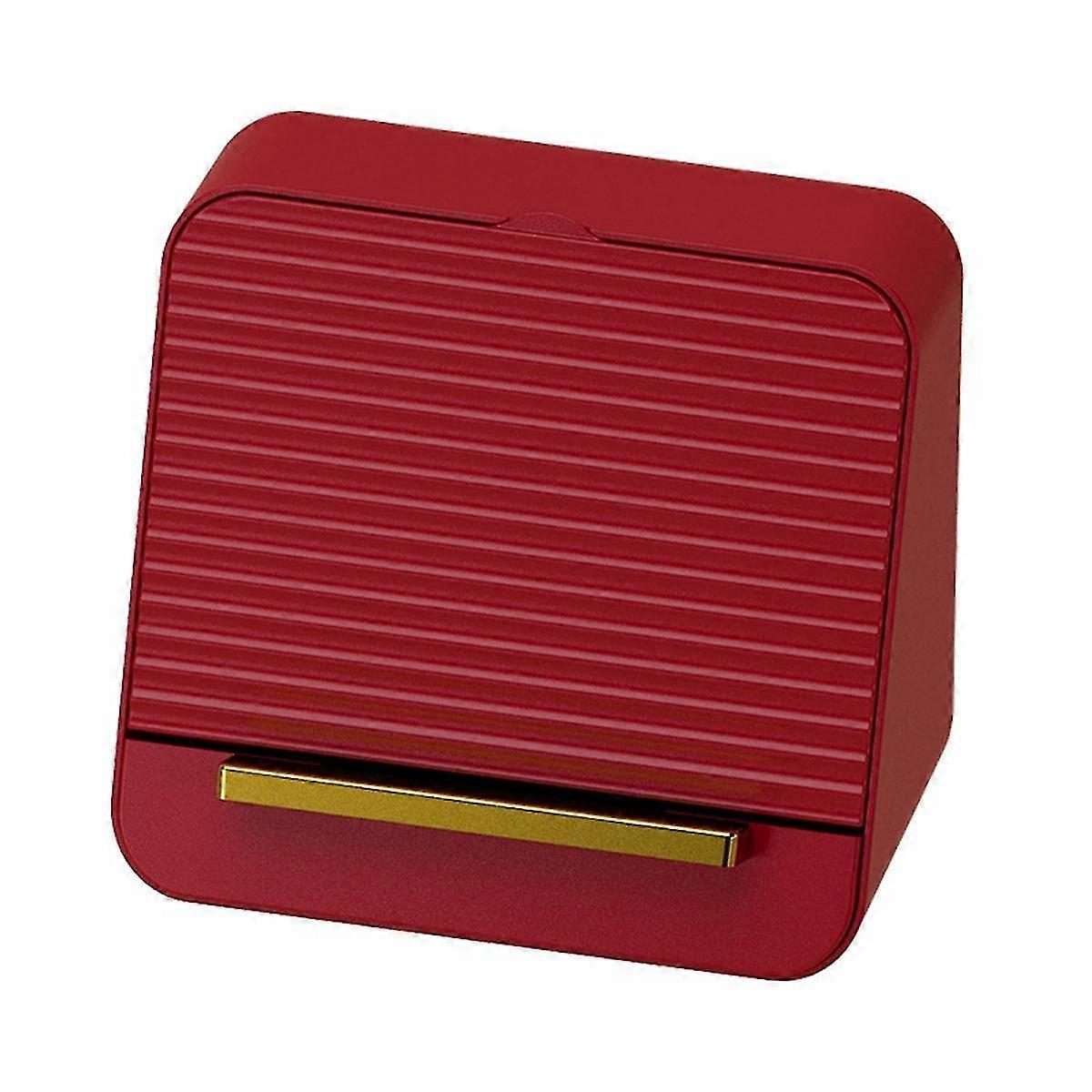 Cosmetic Display Case Minimalist Cosmetic Lipstick Storage Box Desktop Partition Lipstick Storage Rack Suitable Red