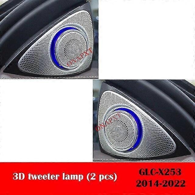 For Benz C/glc W205 X253 Coupe For Amg Car 3/64 Color Door Ambient Light Speaker Tweeter Dashboard Nozzle Air Vent Foot Lamp8700521874389