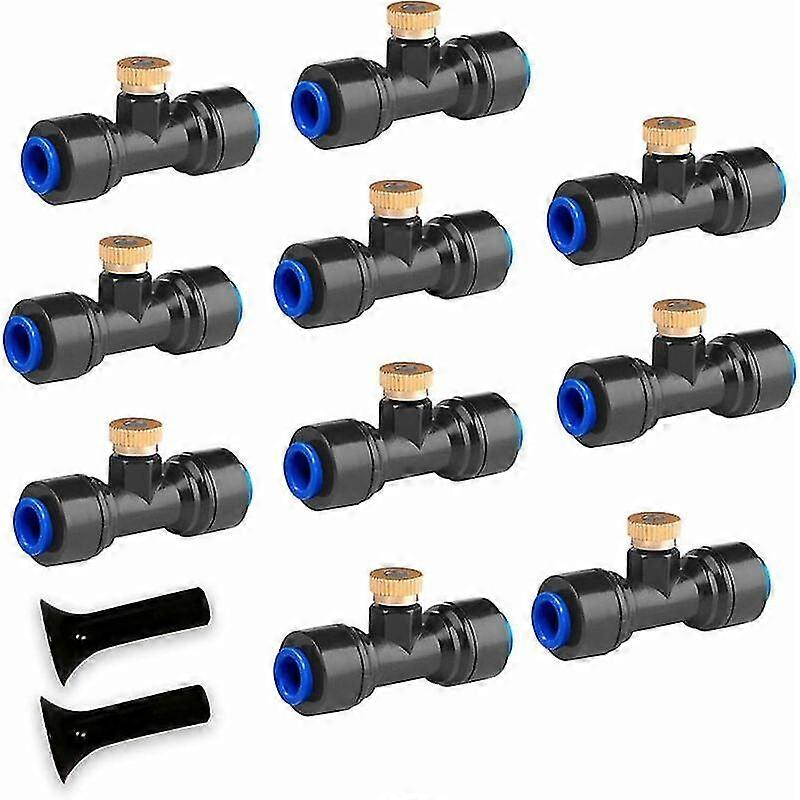 10 قطع فوهات رذاذ نحاسية للرش لنظام التبريد الخارجي ، ري سقي الحدائق