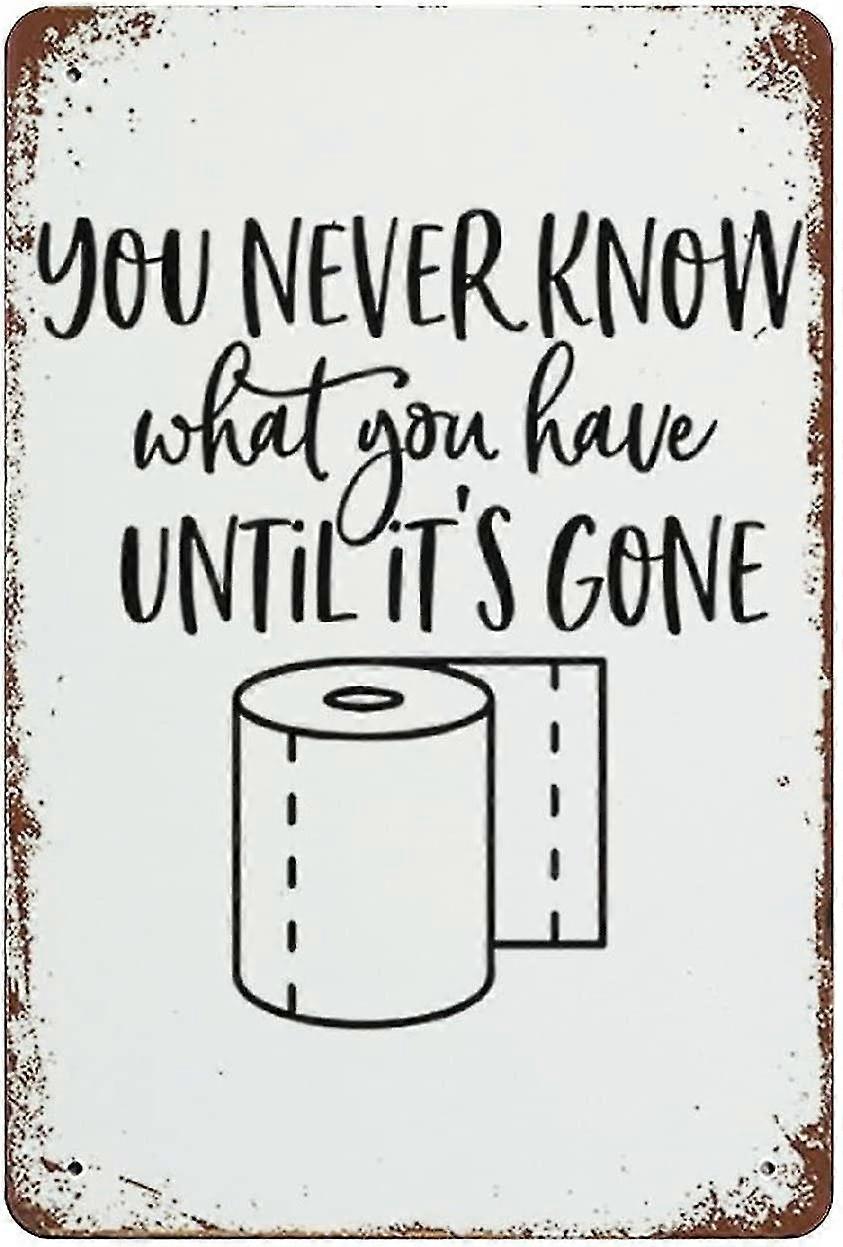 Placa de Metal Bem-vindo ao Nosso Banheiro Pôster de Lata Vintage Placa de Metal 8x12 Polegadas OU 12x16 Polegadas Modo 390