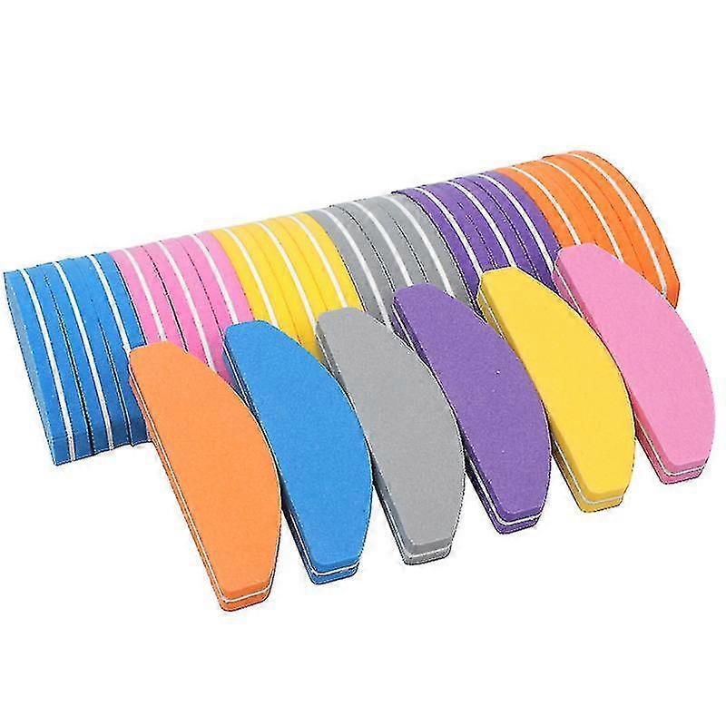 6pcs Nail Buffers Block Files, Sponge Washable Double Sided 100/180 Sanding Buffing File,professional Manicure Tools
