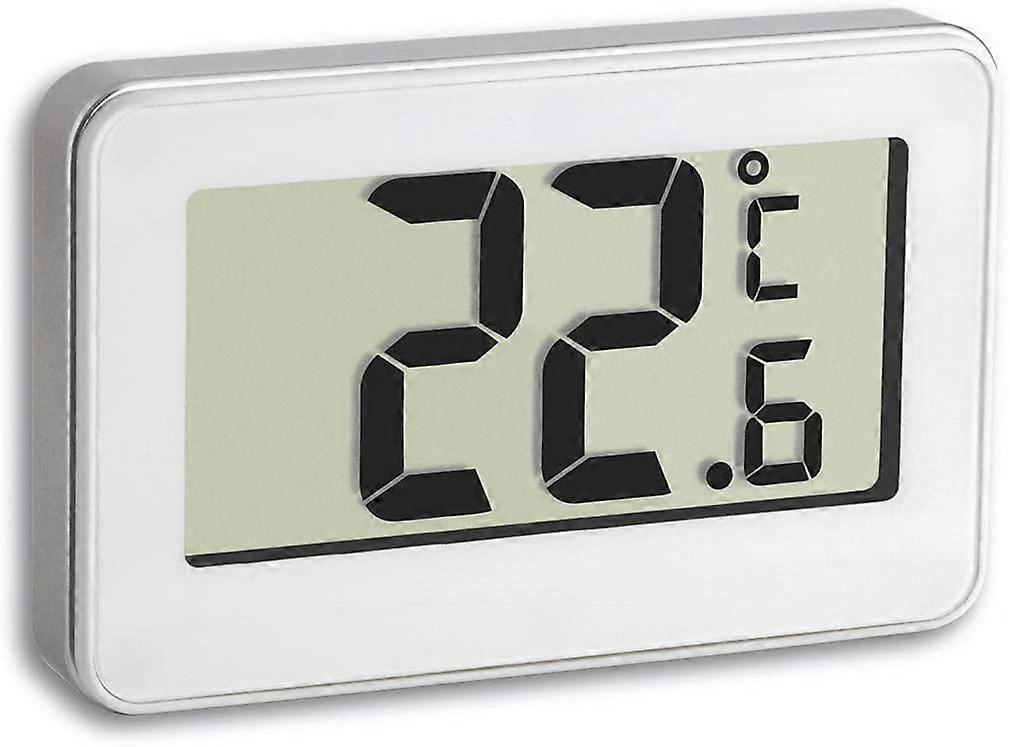 Digital thermometer, ideal cooling thermometer, with magnet and handle, small and handy, white