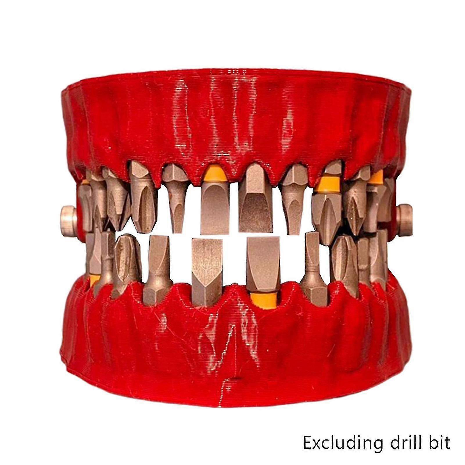 Prothese Bithalter Zähne Modell Design hält 28 Bits für Drive Drill Adapter Tool