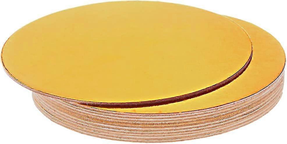 30 Pack Round Gold Cake Boards (4 polegadas) - À prova de gordura e papelão comprimido