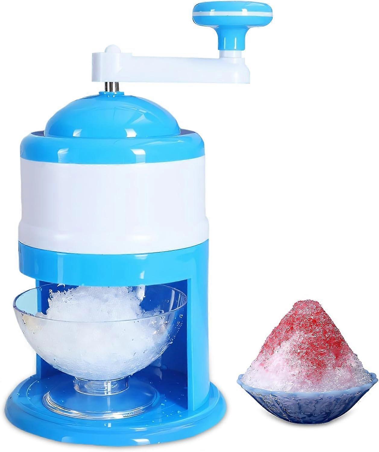 Portable Snow Cone Machine Hand Crank, Shaved Ice Maker Machine For Home, Ice Shaver Hand Crank, Slushy Maker Machine