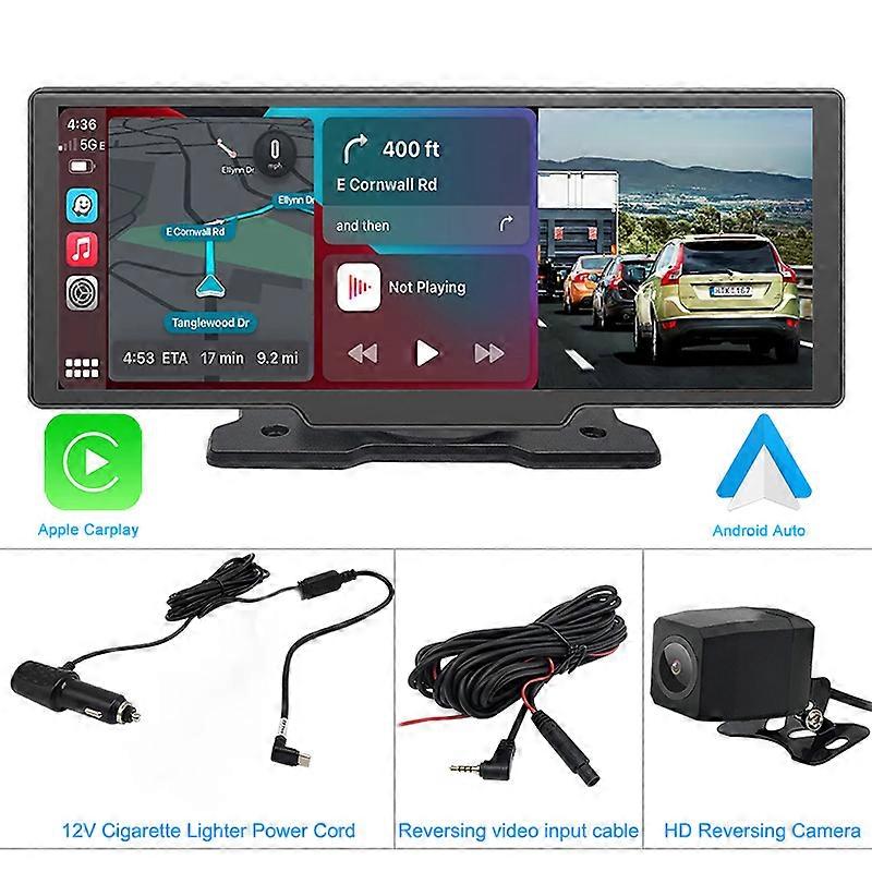 10.26 Inch 4K Display Car Radio Wireless Carplay Android Auto Bluetooth 5G WIFI HD Touch Screen Car DVR Dashboard Video Recorder