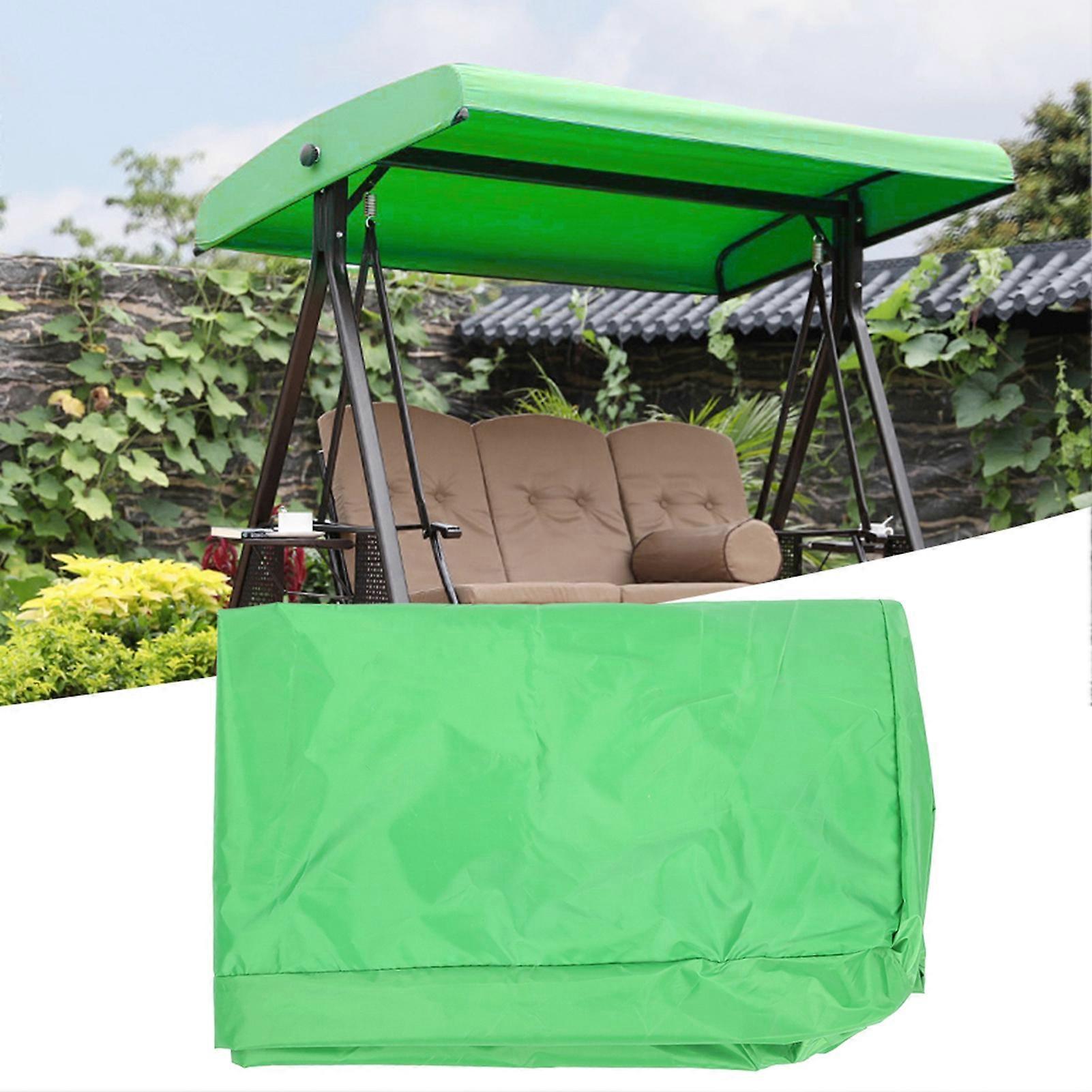 Green Waterproof Swing Canopy Cover for Outdoor Garden Courtyard