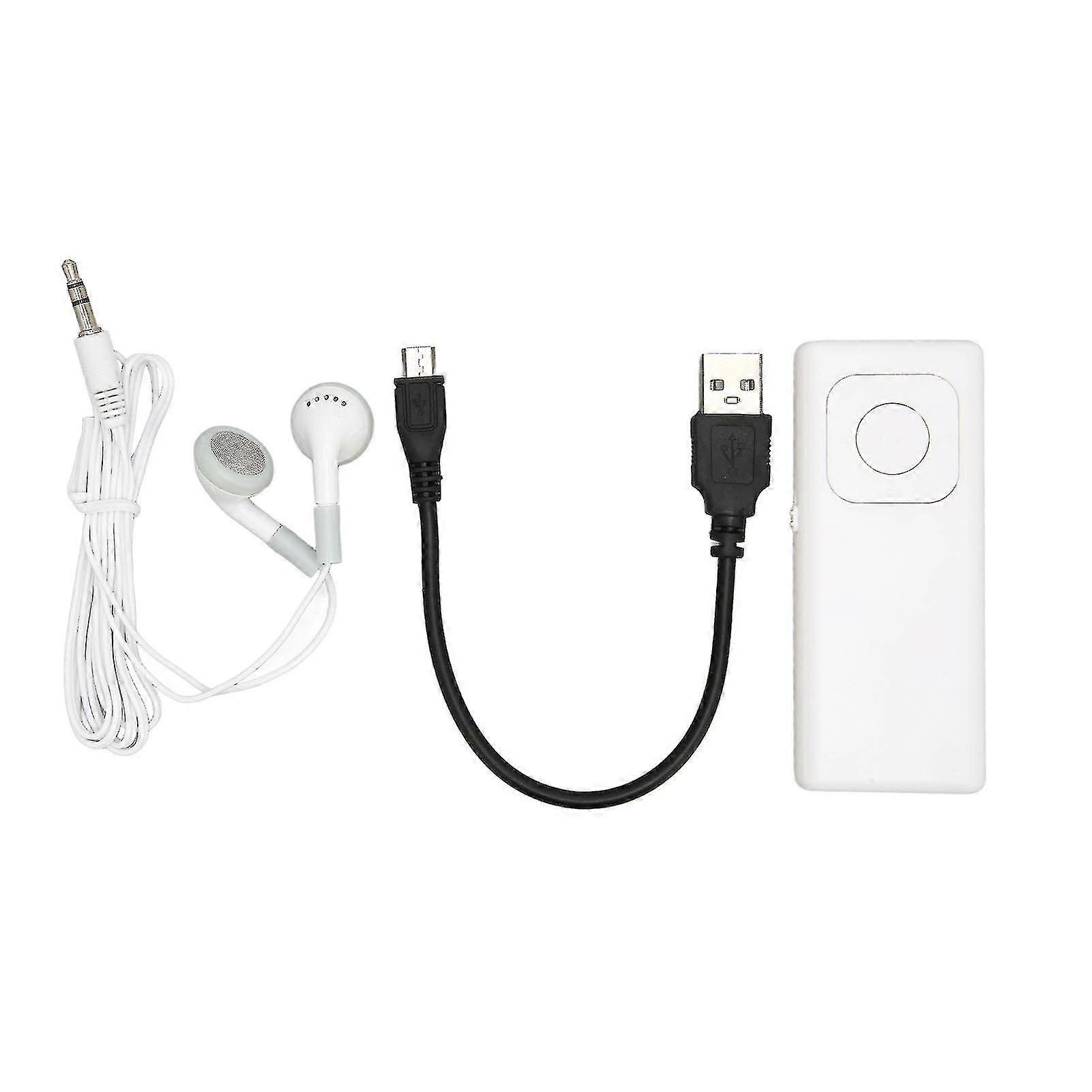 White Portable MP3 Player with 64G Memory Card Support and Lossless Sound