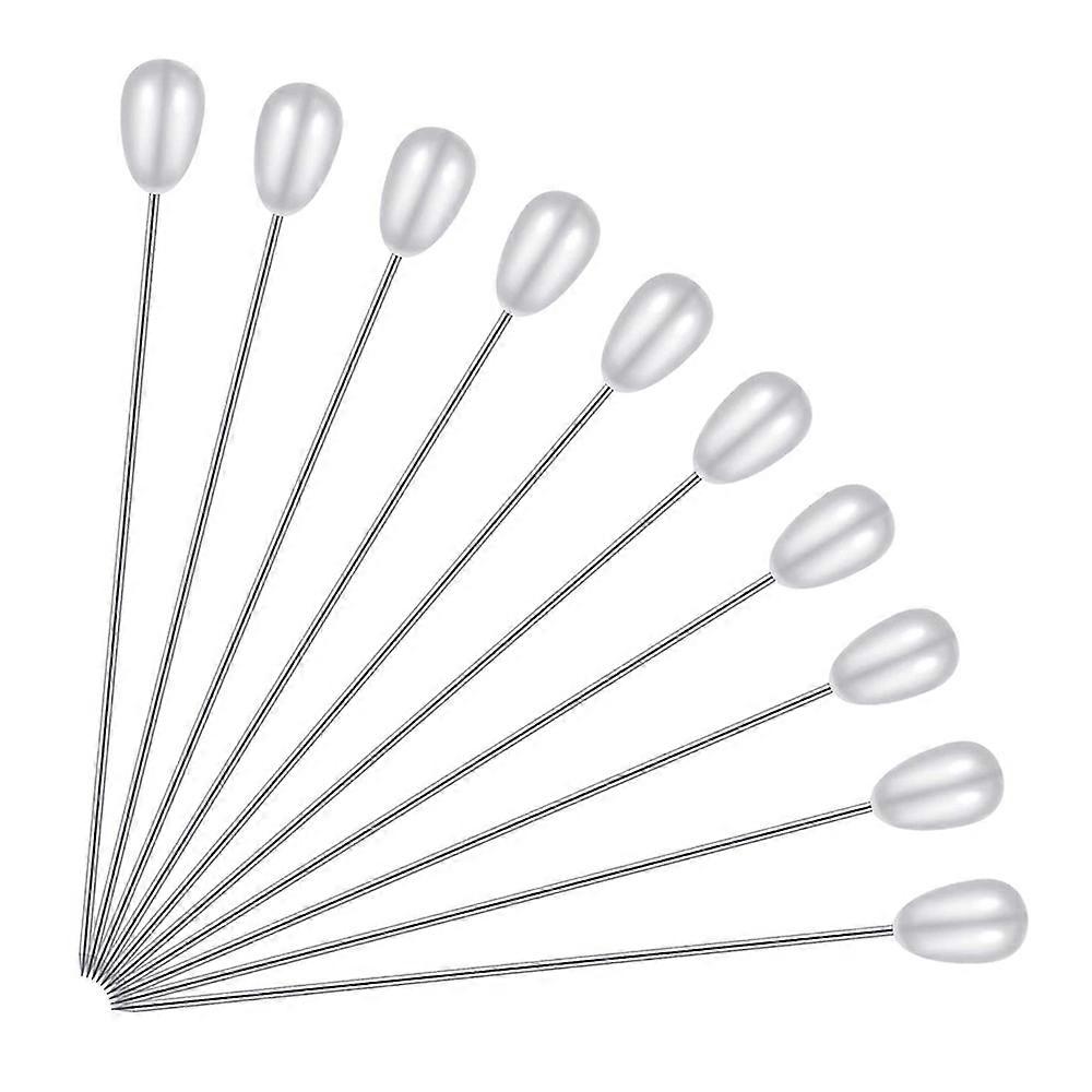 400 Pcs Long Teardrop Pearl Pins Straight Corsage Pins Sewing Pins Boutonniere Pins for Sewing Craf