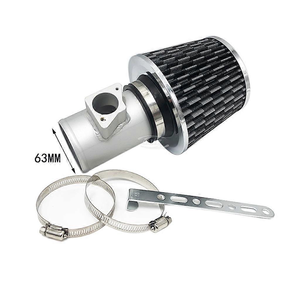 Car Car Air Intake Kit with High Flow Filter for Mazda 3 6 CX-4 Atenza Axela CX-5 CX-3 MX-5 Aluminium Pipe Silver