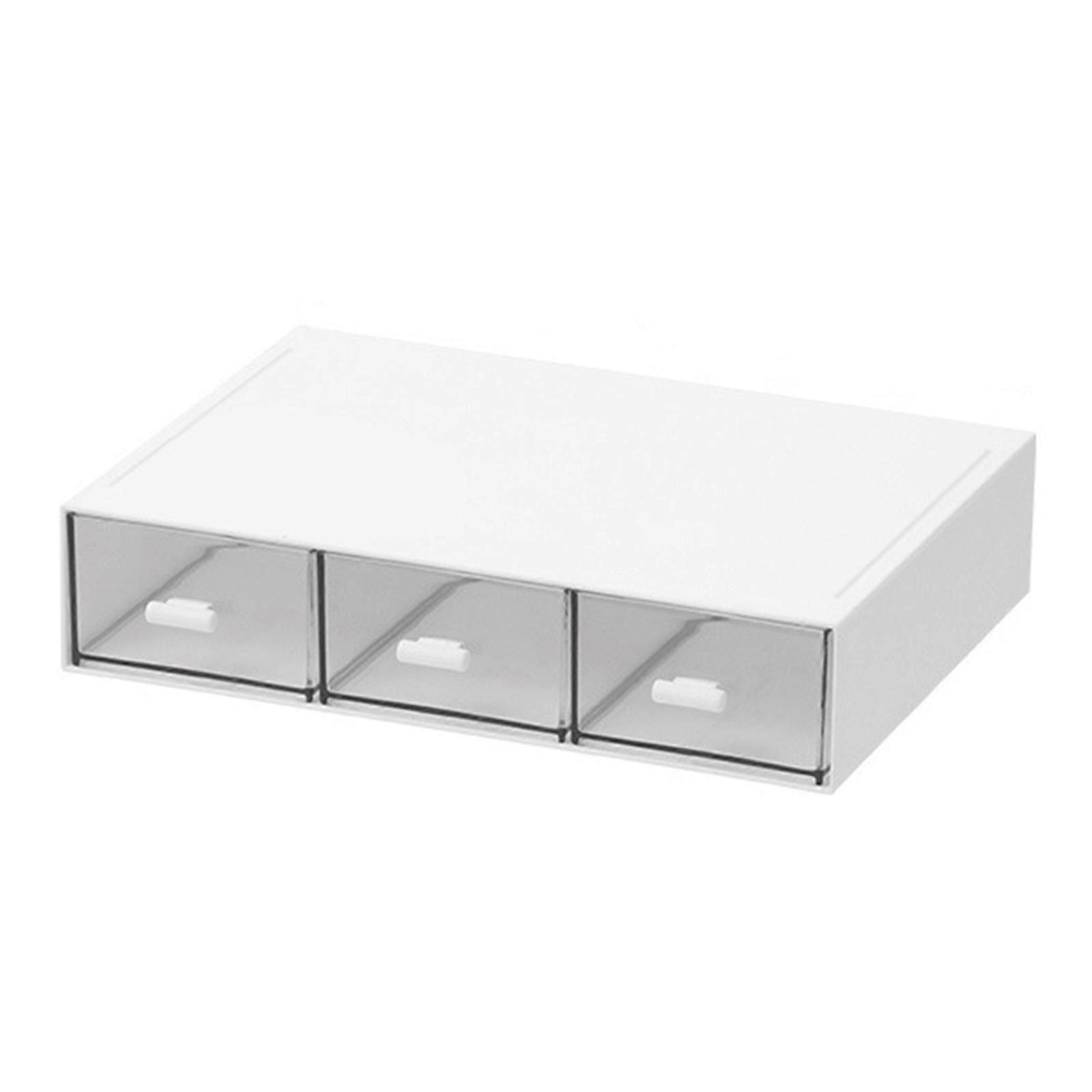 Storage Drawer Containers 1/2/3 Grids Creative Durable Desktop Cosmetic Storage Boxes