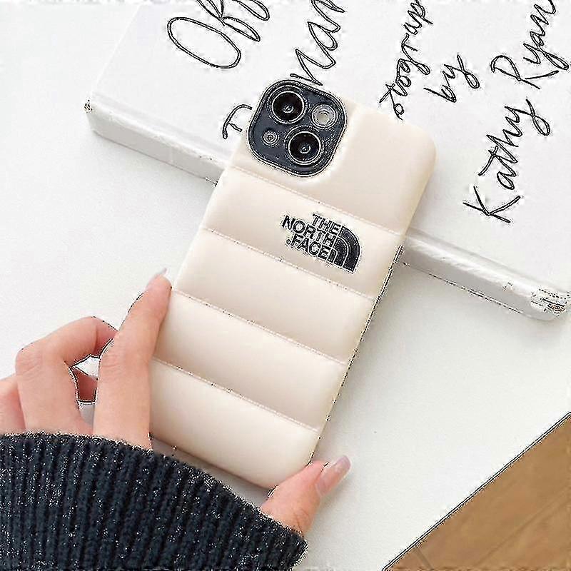 Kış Aşağı Ceket 3d Puffer Yumuşak Kumaş Telefon Kılıfı, Iphone 12 Promax / 13 Promax için 3d Sevimli Darbeye Dayanıklı Kapak Kılıfı