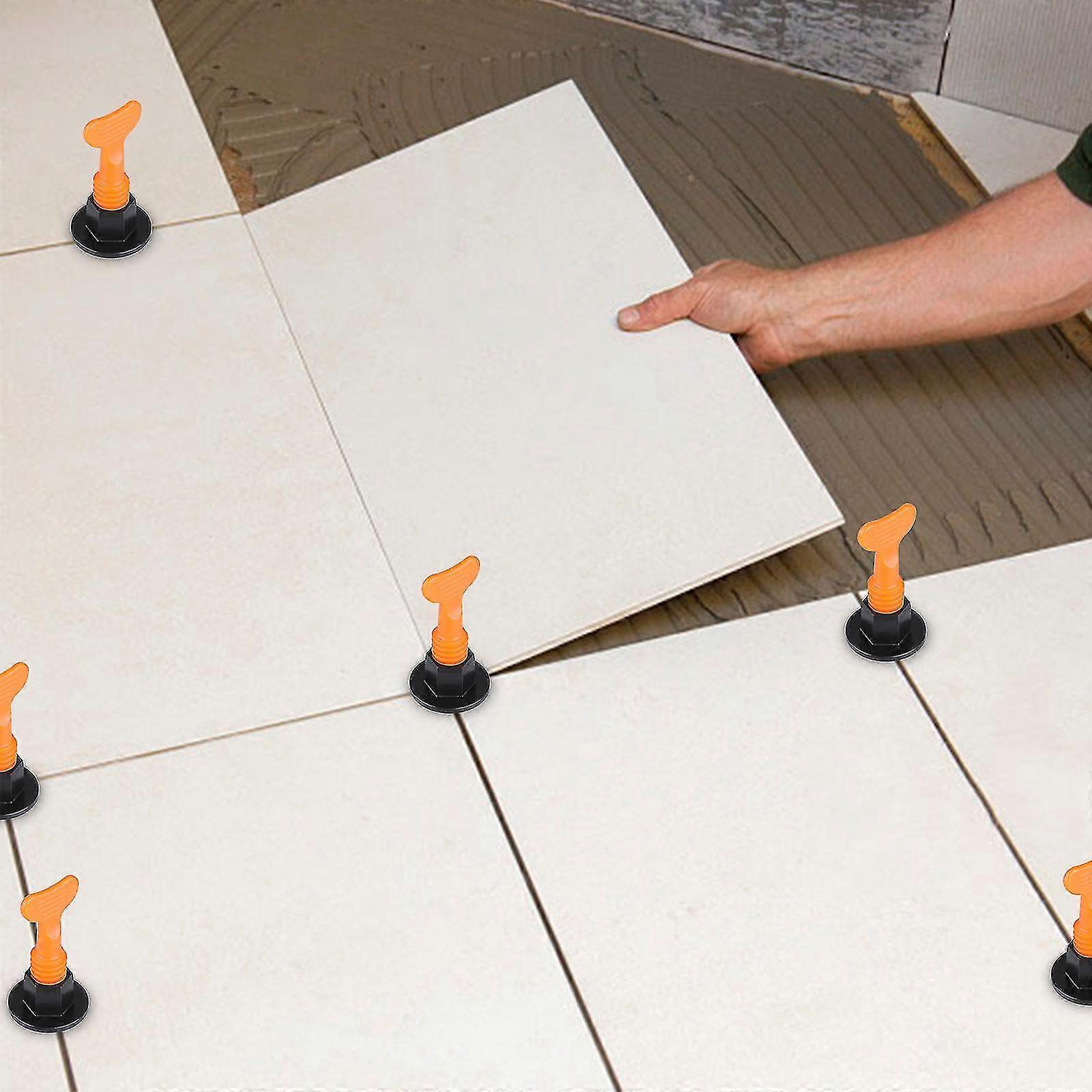 100pcs Reusable Tile Leveling System Anti-lippage Positioning T-lock Locator Spacers