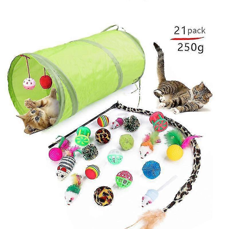 Bjxy Pet Cat Toy Suit Cat Channel Funny Cat Stick Plush Mouse 15 Kinds Of Suit Options