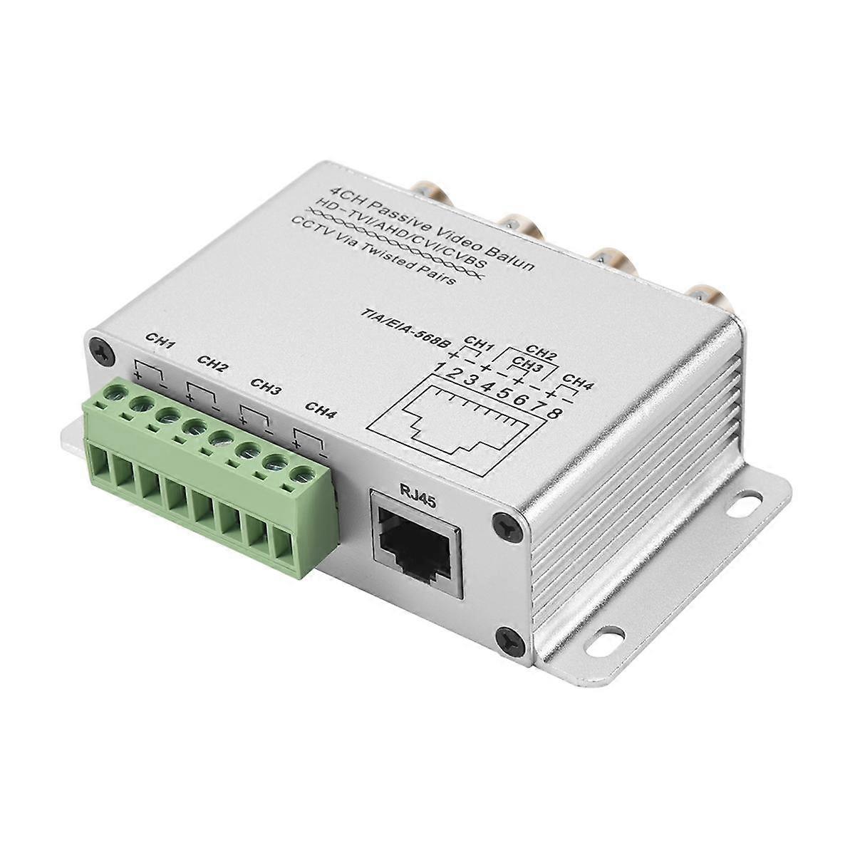 UTP 4 Channel Passive Video Balun Transceiver