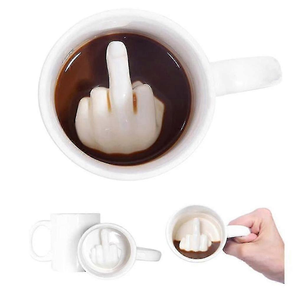 Thumbs Up Ceramic Mug Ceramic Mug Middle Finger Coffee Cup