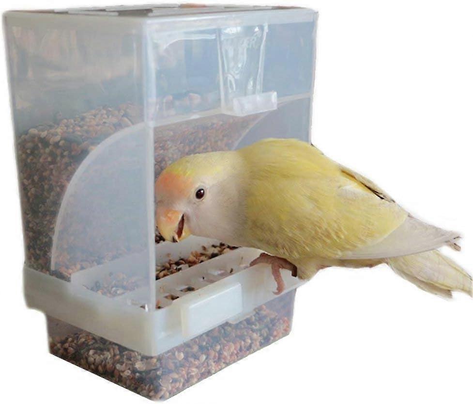 Automatic No Mess Bird Feeder for Pets, Food for Parakeets, Canaries, Cockatiels, Finch, Parakeet